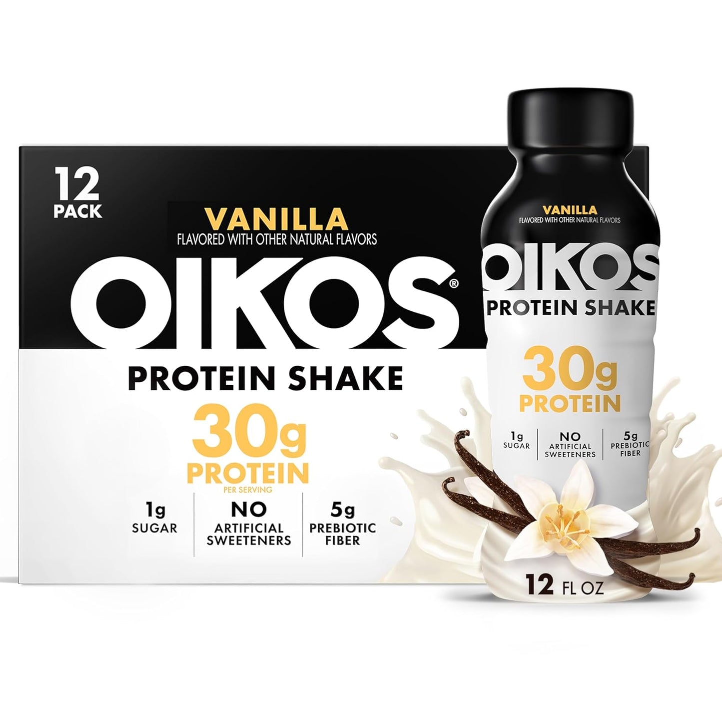 Oikos Protein Shake — 12 fl oz (355mL) × 12 Bottles