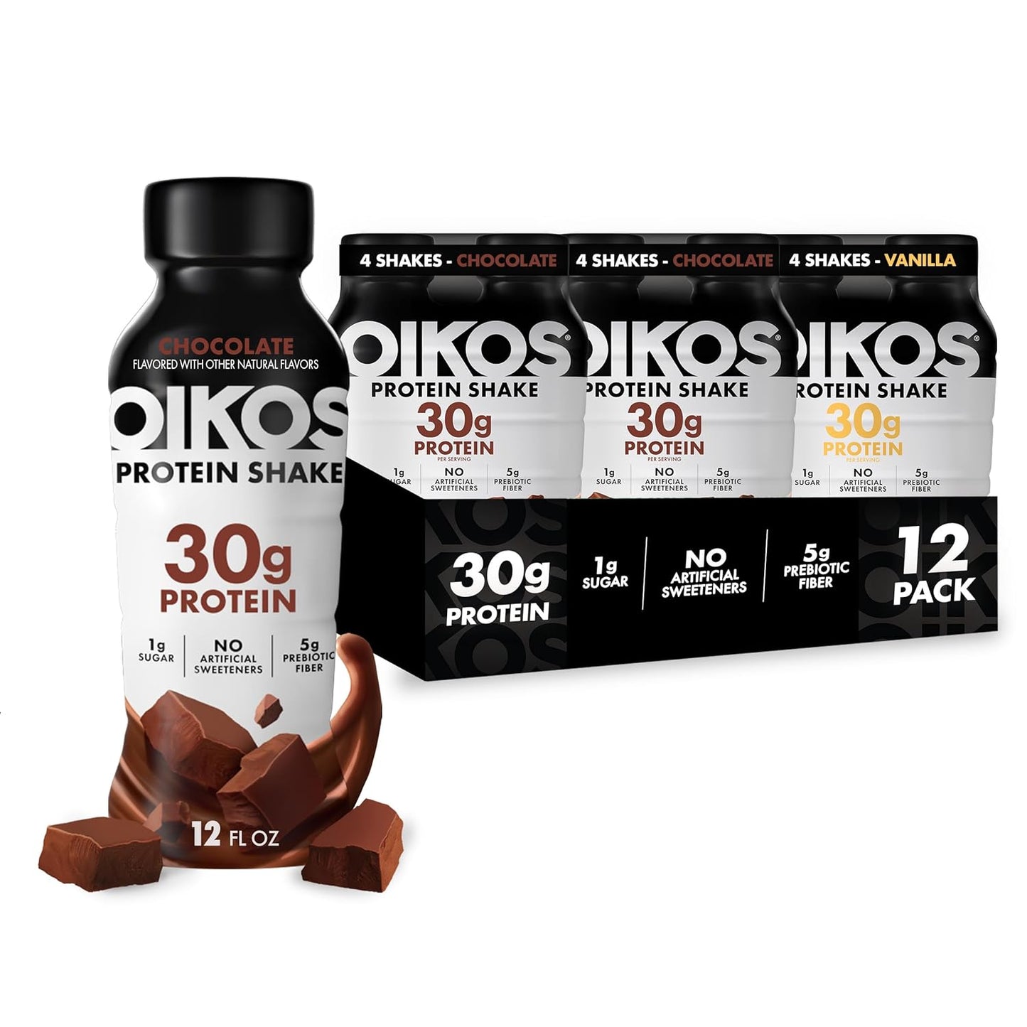 Oikos Protein Shake — 12 fl oz (355mL) × 12 Bottles