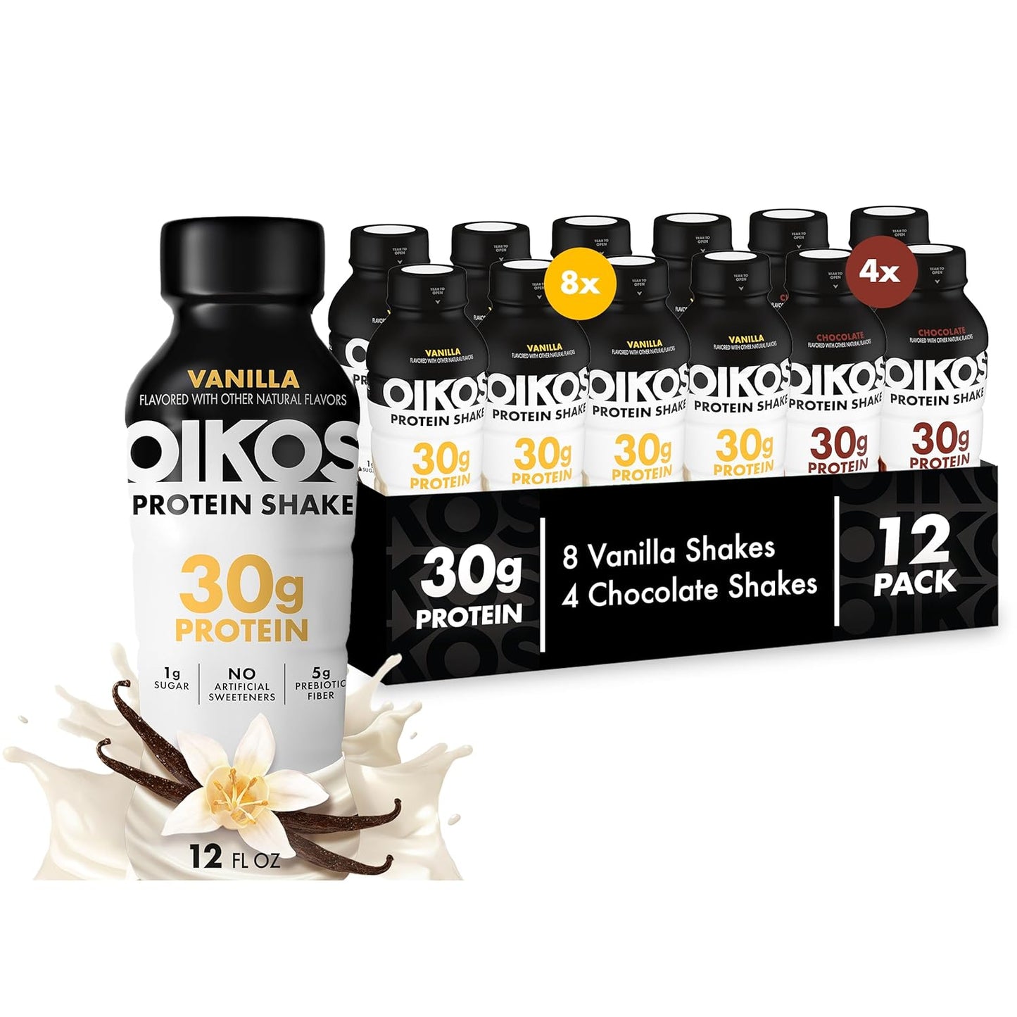 Oikos Protein Shake — 12 fl oz (355mL) × 12 Bottles