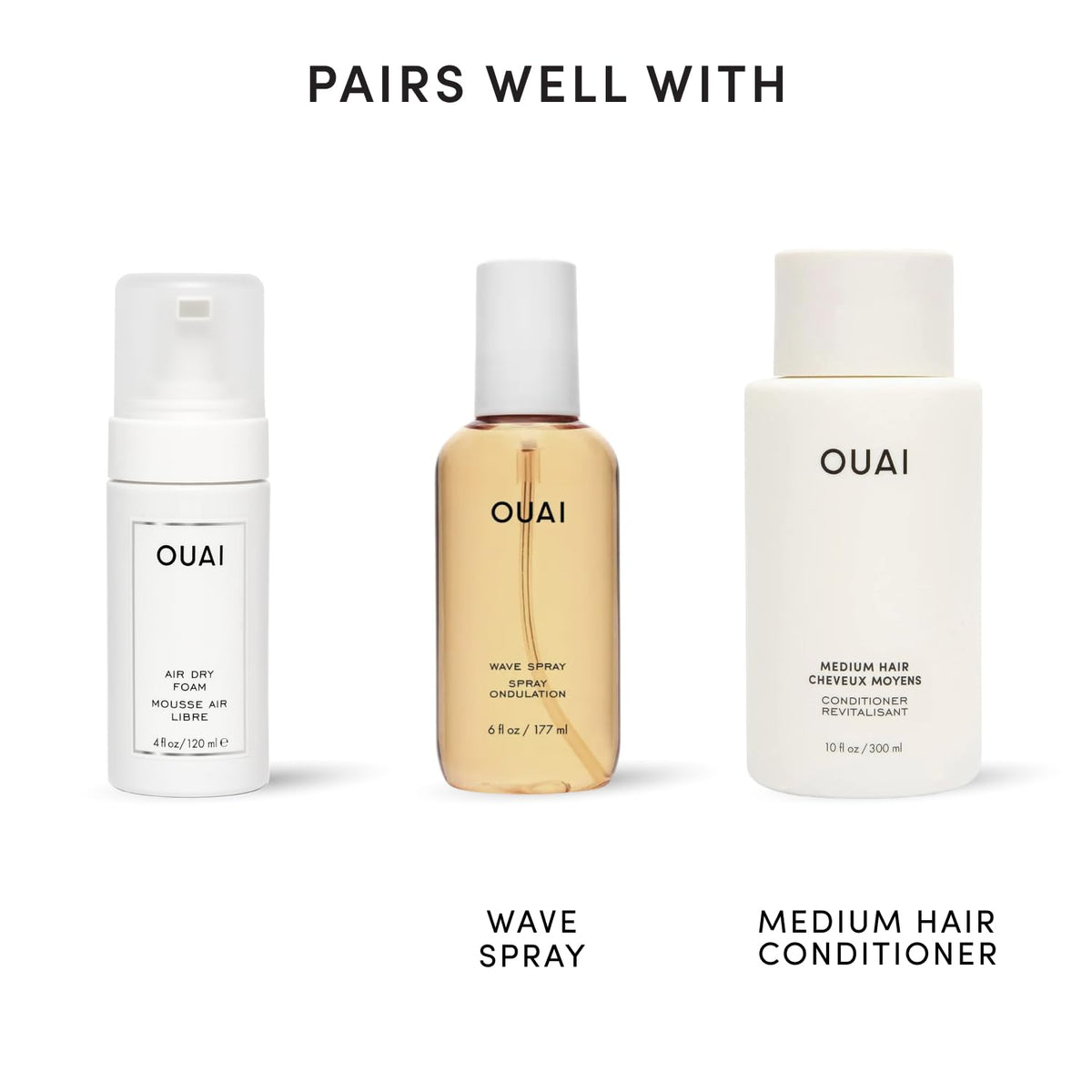 OUAI 우아이 에어 드라이 폼 - 120mL (4 fl oz)