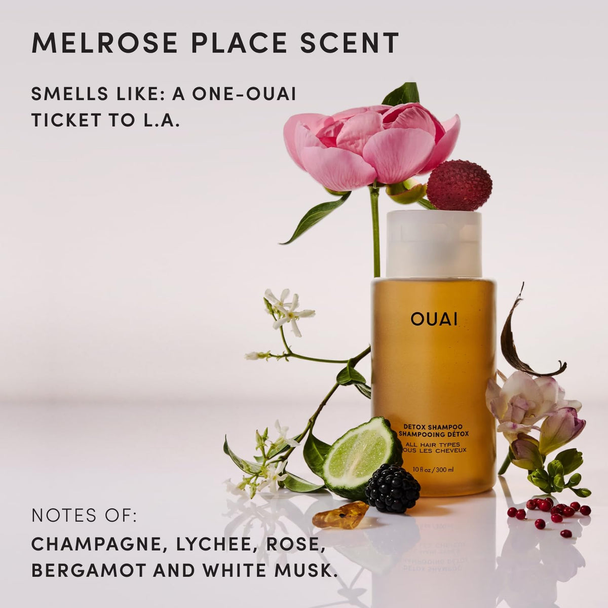 OUAI 우아이 디톡스 샴푸 - 300mL (10 fl oz)