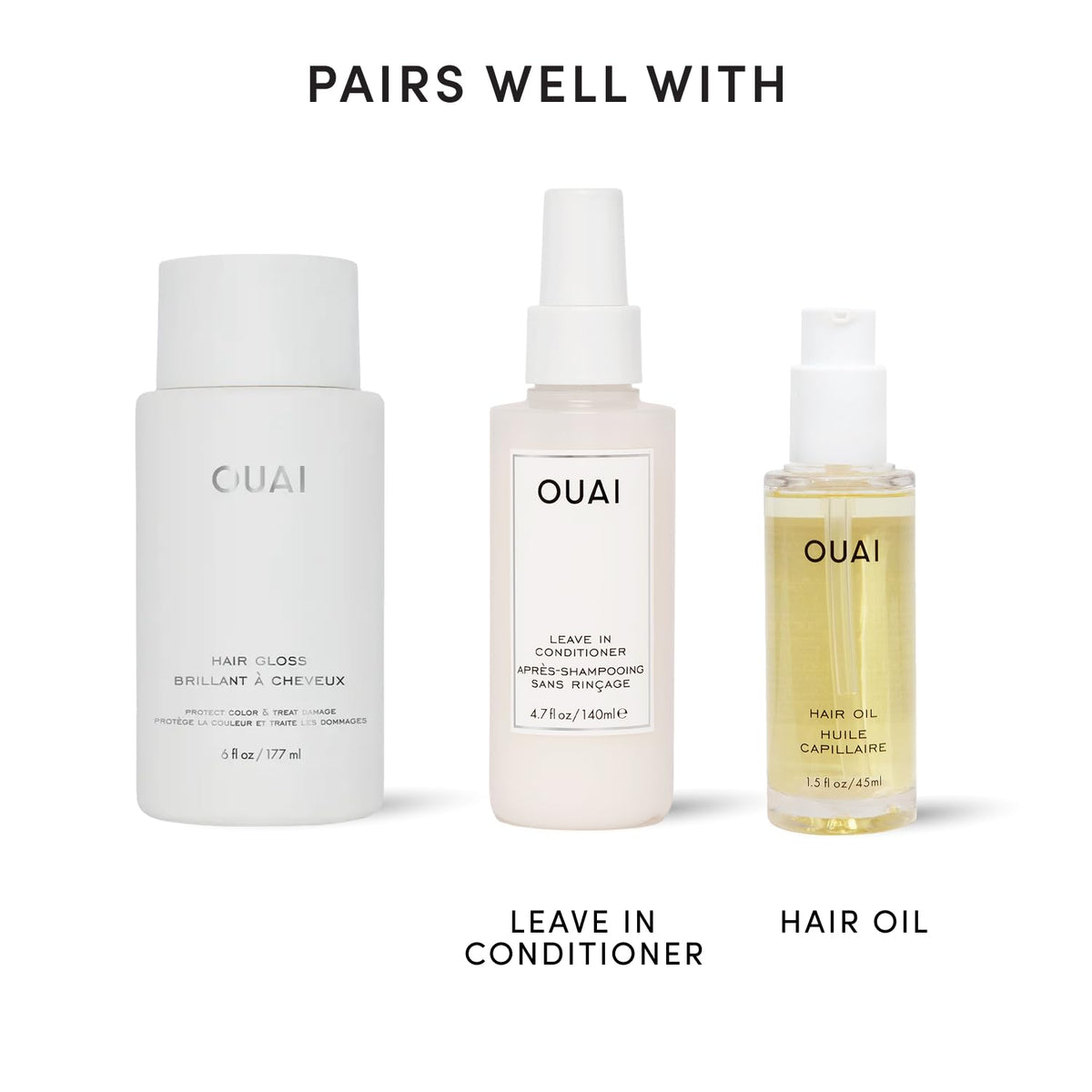 OUAI 우아이 헤어 글로스 인샤워 트리트먼트 - 177mL (6 fl oz)