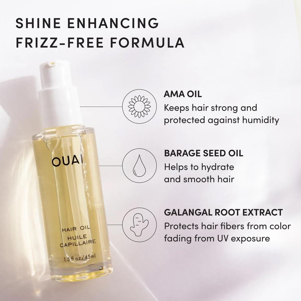 OUAI 우아이 헤어 오일 - 45mL (1.5 fl oz)