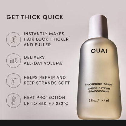 OUAI 우아이 띠크닝 스프레이 - 177mL (6 fl oz)