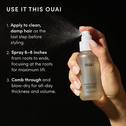 OUAI 우아이 띠크닝 스프레이 - 177mL (6 fl oz)