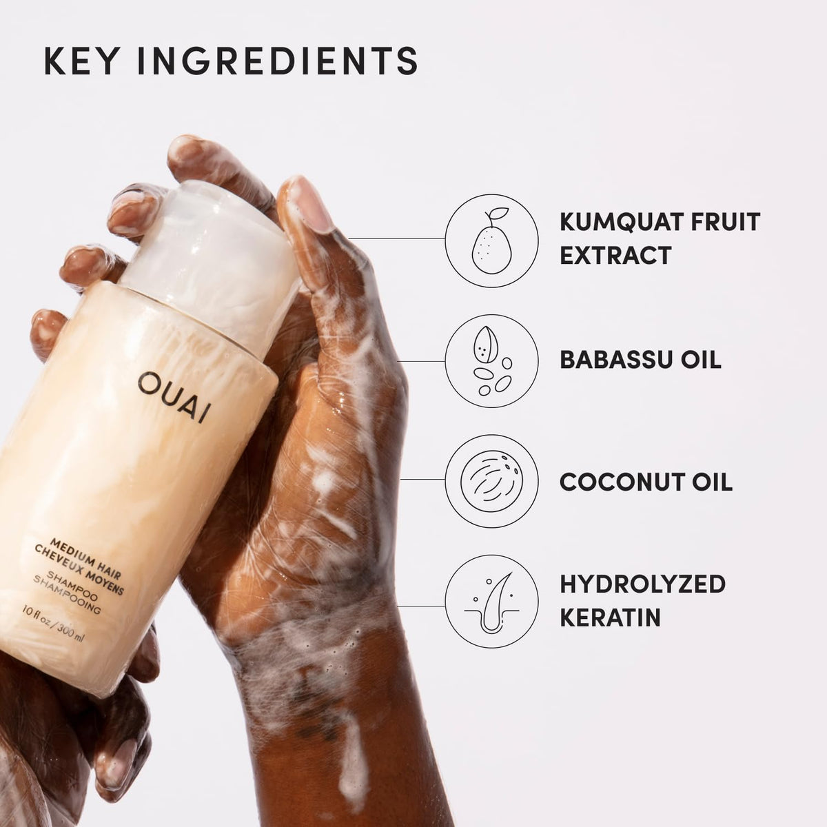 OUAI 우아이 샴푸 - 300mL (10 fl oz)
