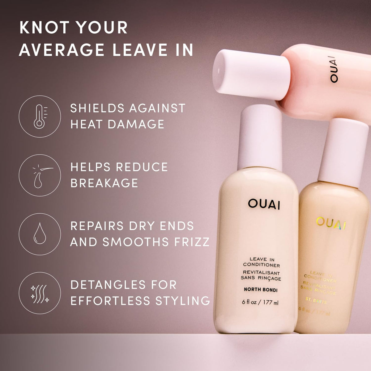 OUAI 우아이 리브인 컨디셔너 - 177mL (6 fl oz)