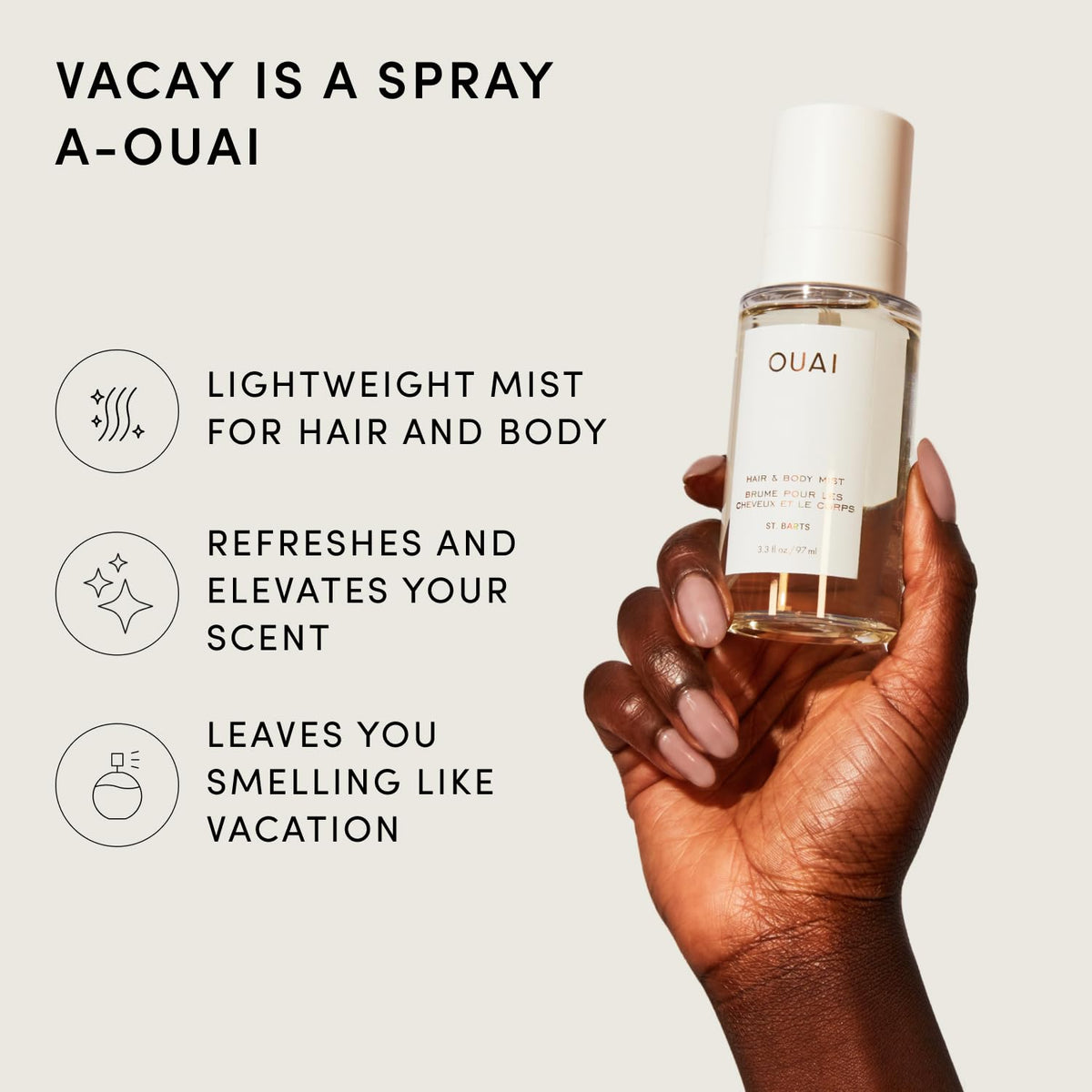 OUAI St. Barts Hair & Body Mist - 8 fl oz (236mL)