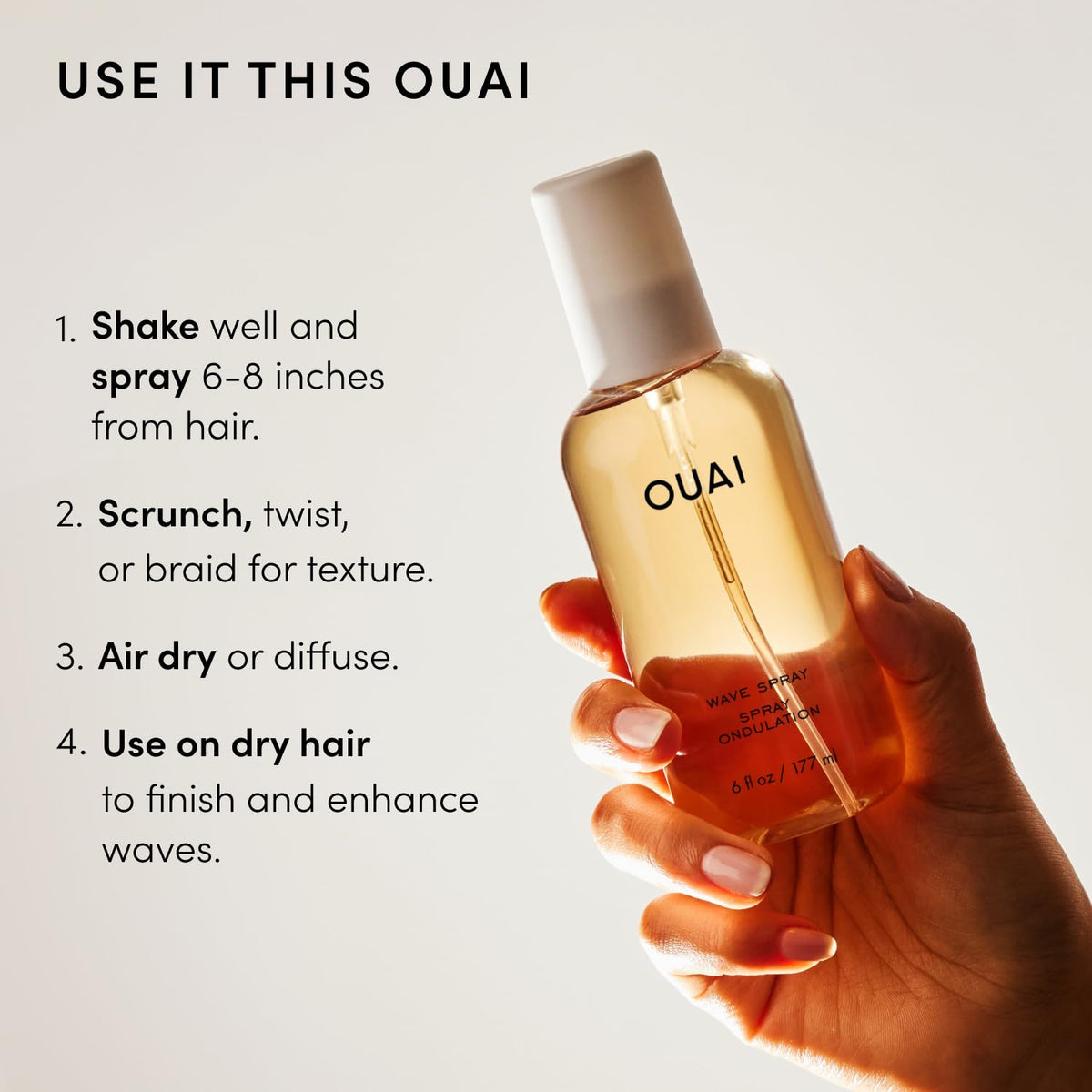 OUAI Wave Spray - 6 fl oz (177mL)