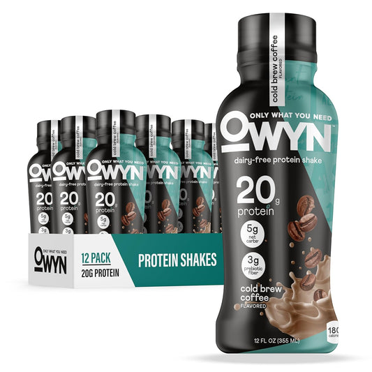 OWYN 오윈 식물성 프로틴 셰이크 — 355mL (12 fl oz) × 12병