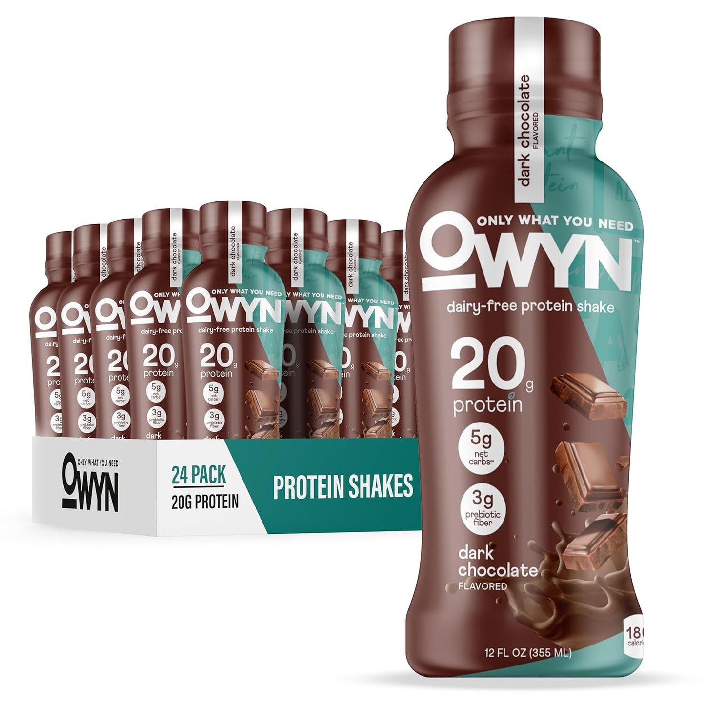 OWYN Plant Based Protein Shake — 12 fl oz (355mL) × 12 Bottles