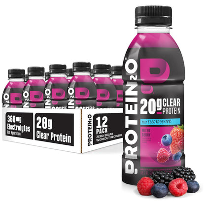 Protein2o 20g Whey Protein Infused Water — 16.9 fl oz (500mL) × 12 Bottles