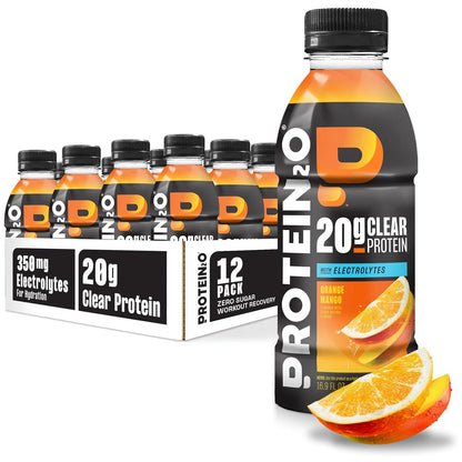 Protein2o 20g Whey Protein Infused Water — 16.9 fl oz (500mL) × 12 Bottles
