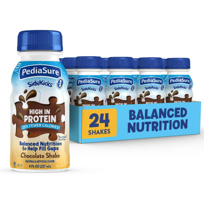 PediaSure SideKicks Kids Protein Shake — 8 fl oz (237mL) × 24 Bottles