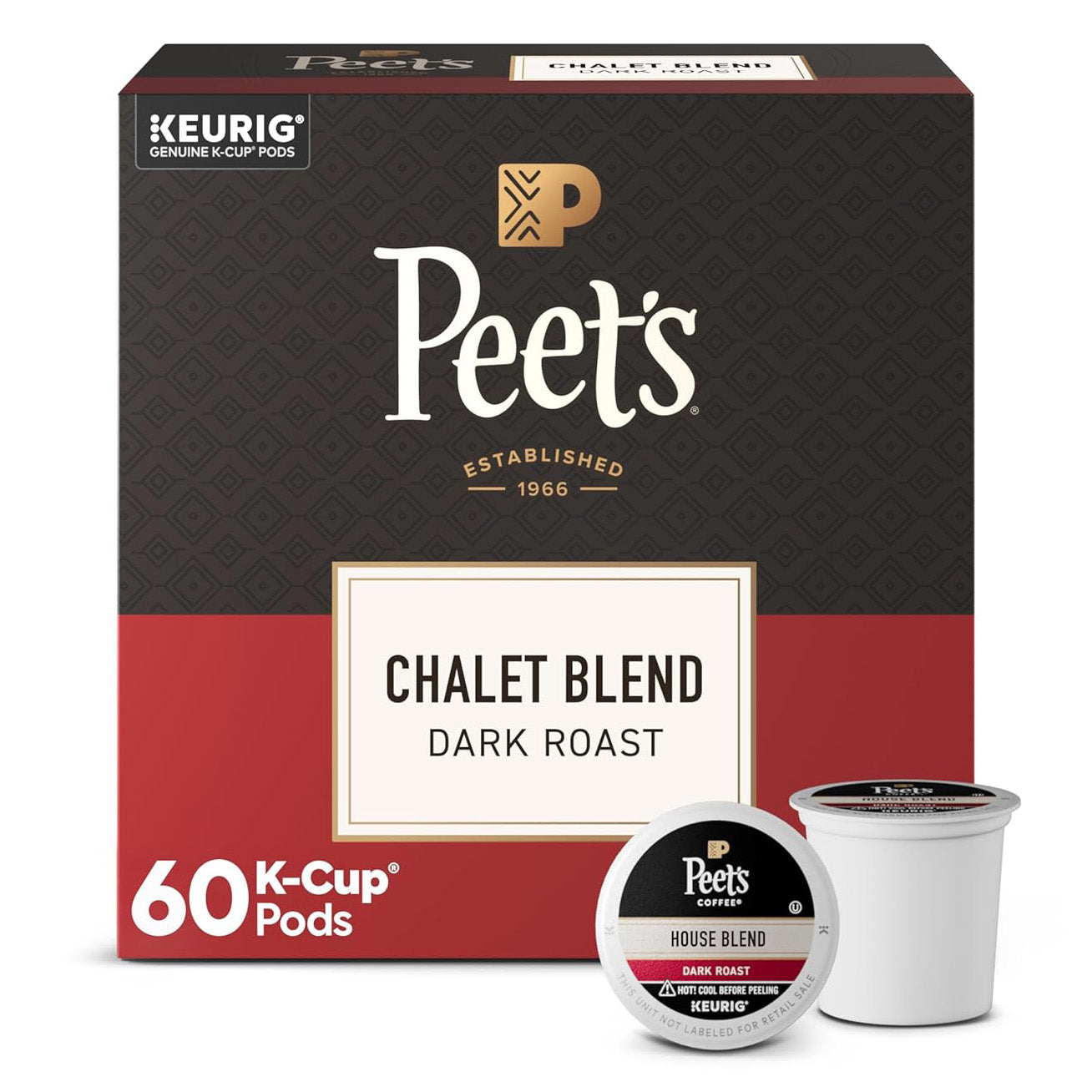 Peet's Coffee K-Cup Pods — 60 Pods