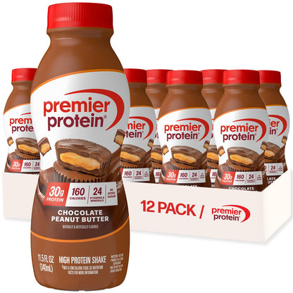 Premier Protein Shake (No Sugar) — 11.5 fl oz (340mL) × 12 Bottles