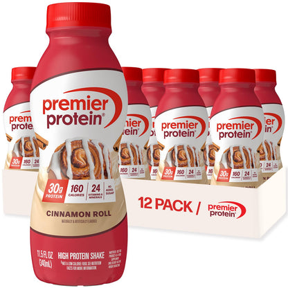 Premier Protein Shake (No Sugar) — 11.5 fl oz (340mL) × 12 Bottles