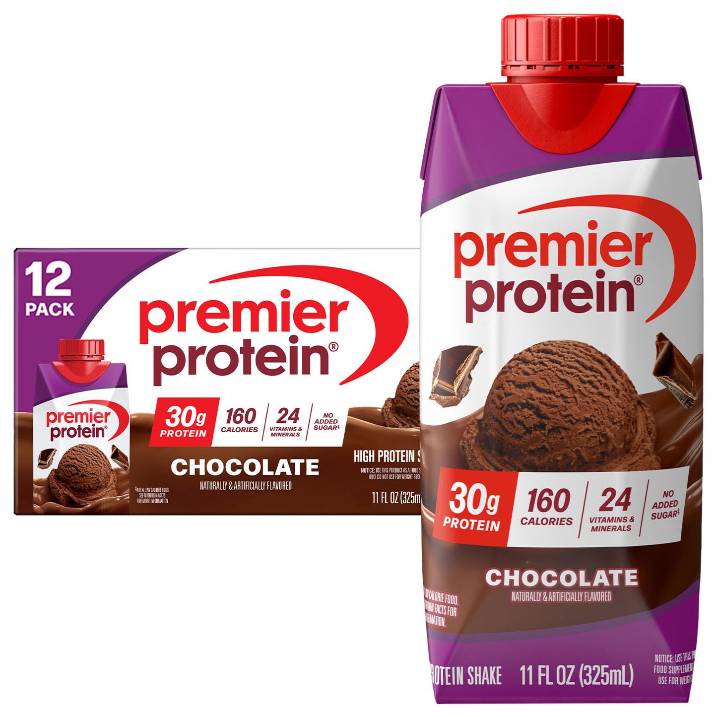 Premier Protein Shake (Original) — 11 fl oz (325mL) × 12 Bottles