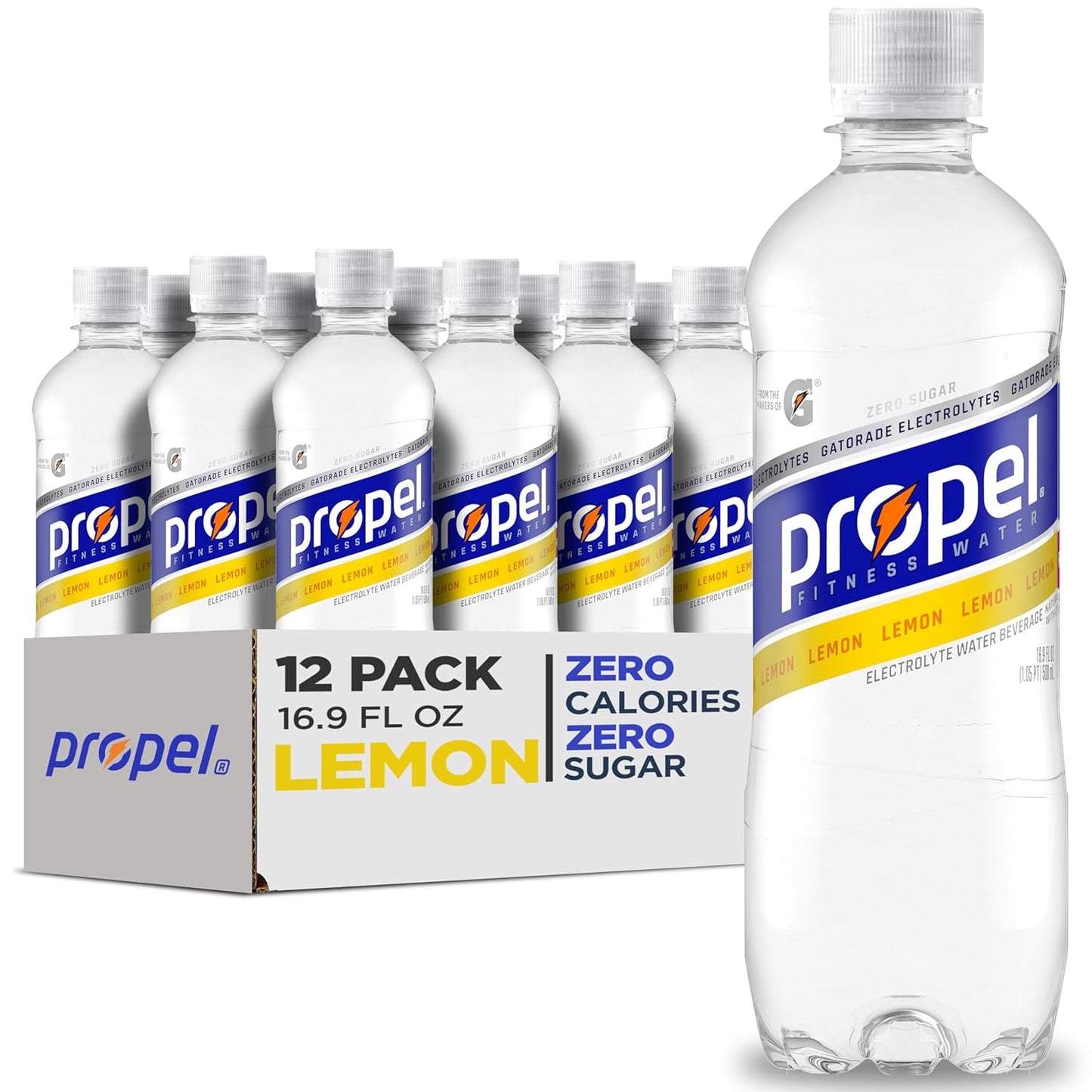 Propel Electrolyte Water — 16.9 fl oz (500mL) × 12 Bottles