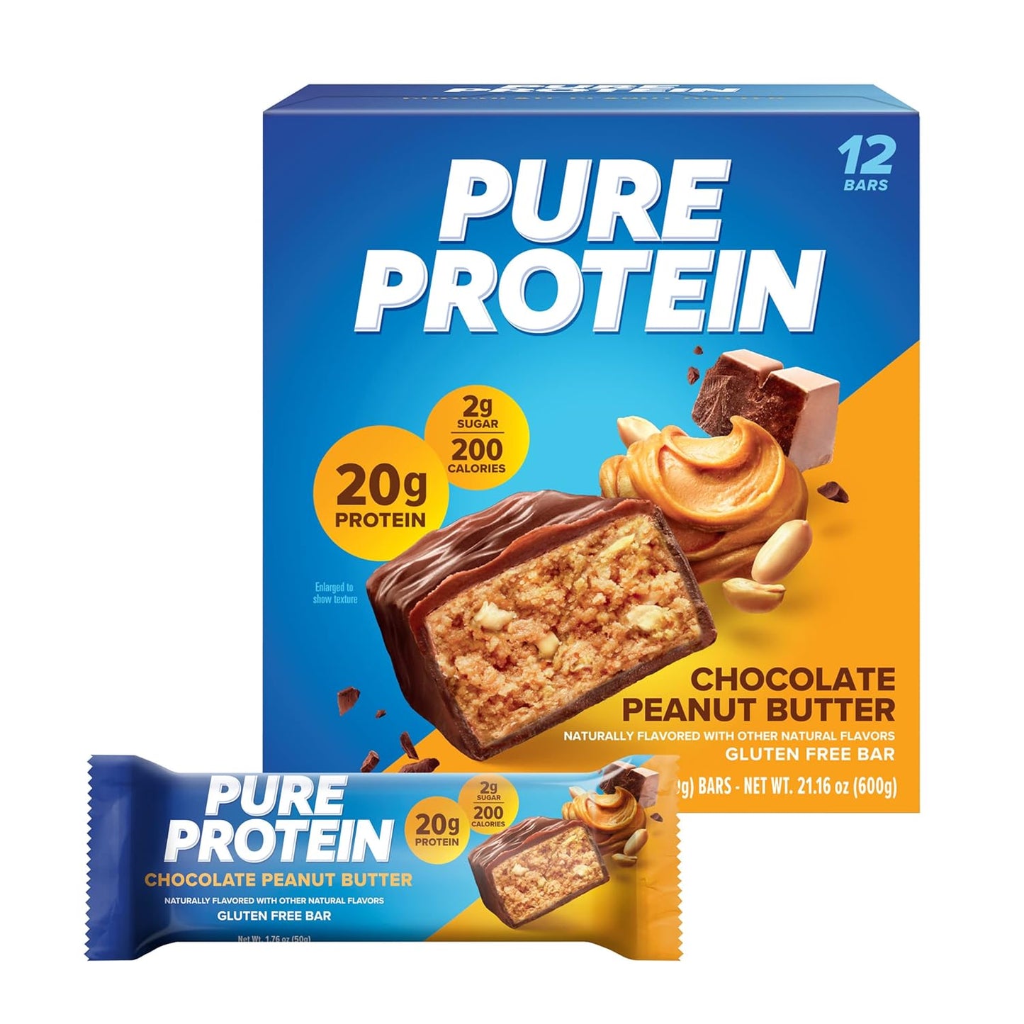 Pure Protein Bar — 1.76 oz (50g) × 12 Bars
