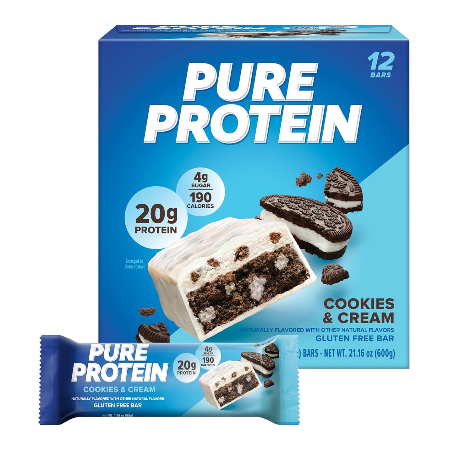 Pure Protein Bar — 1.76 oz (50g) × 12 Bars