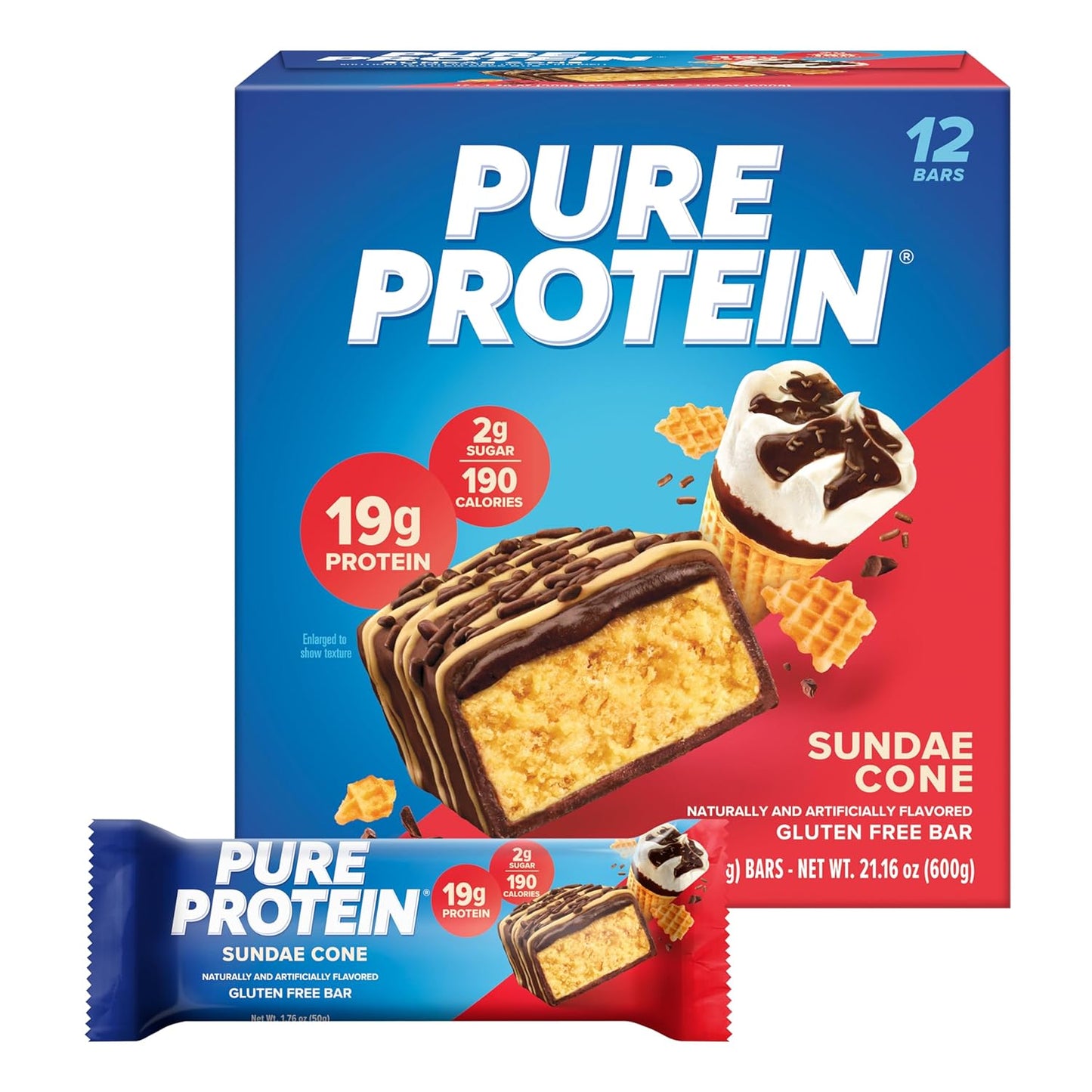 Pure Protein Bar — 1.76 oz (50g) × 12 Bars
