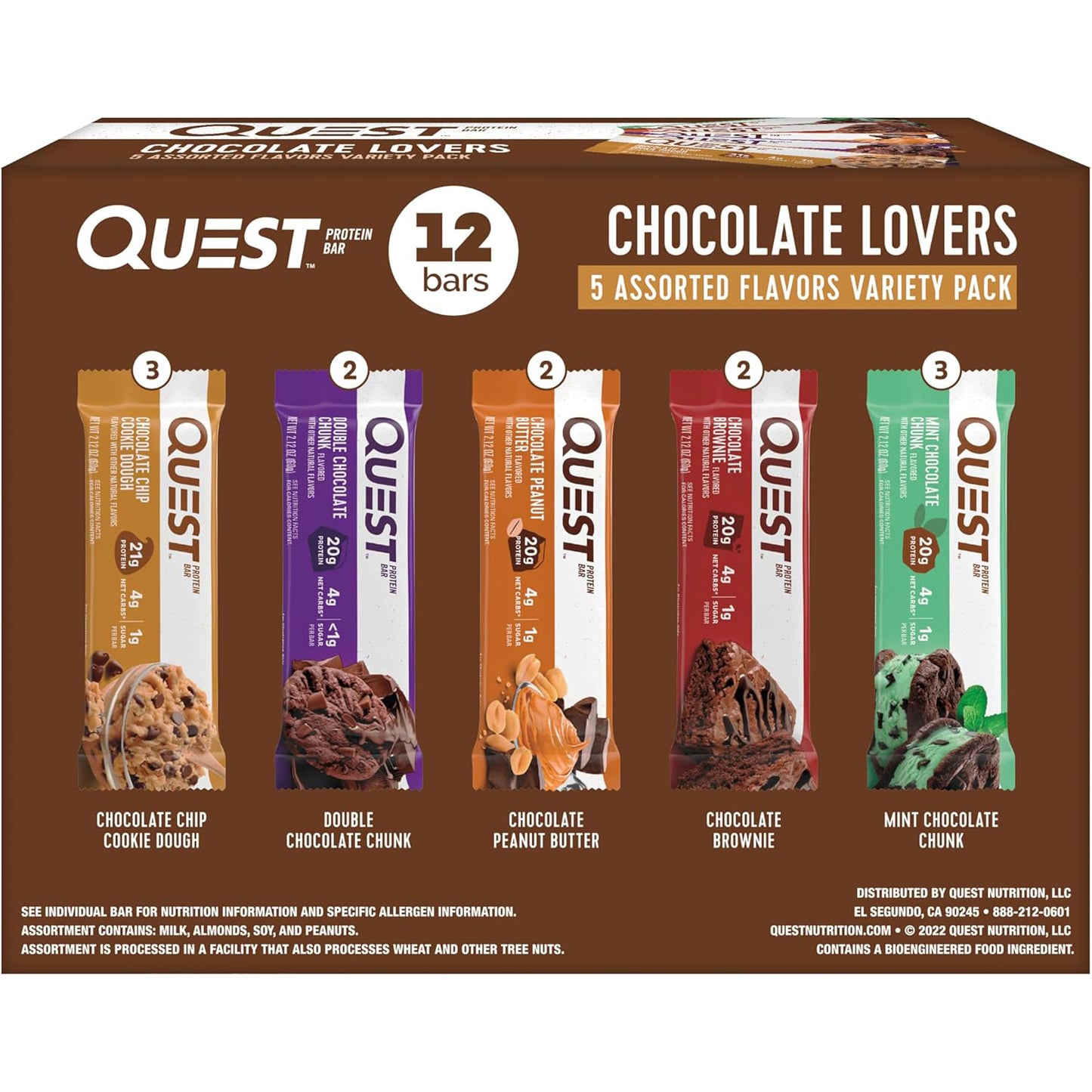 Quest Nutrition Protein Bar — 2.12 oz (60g) × 12 Bars