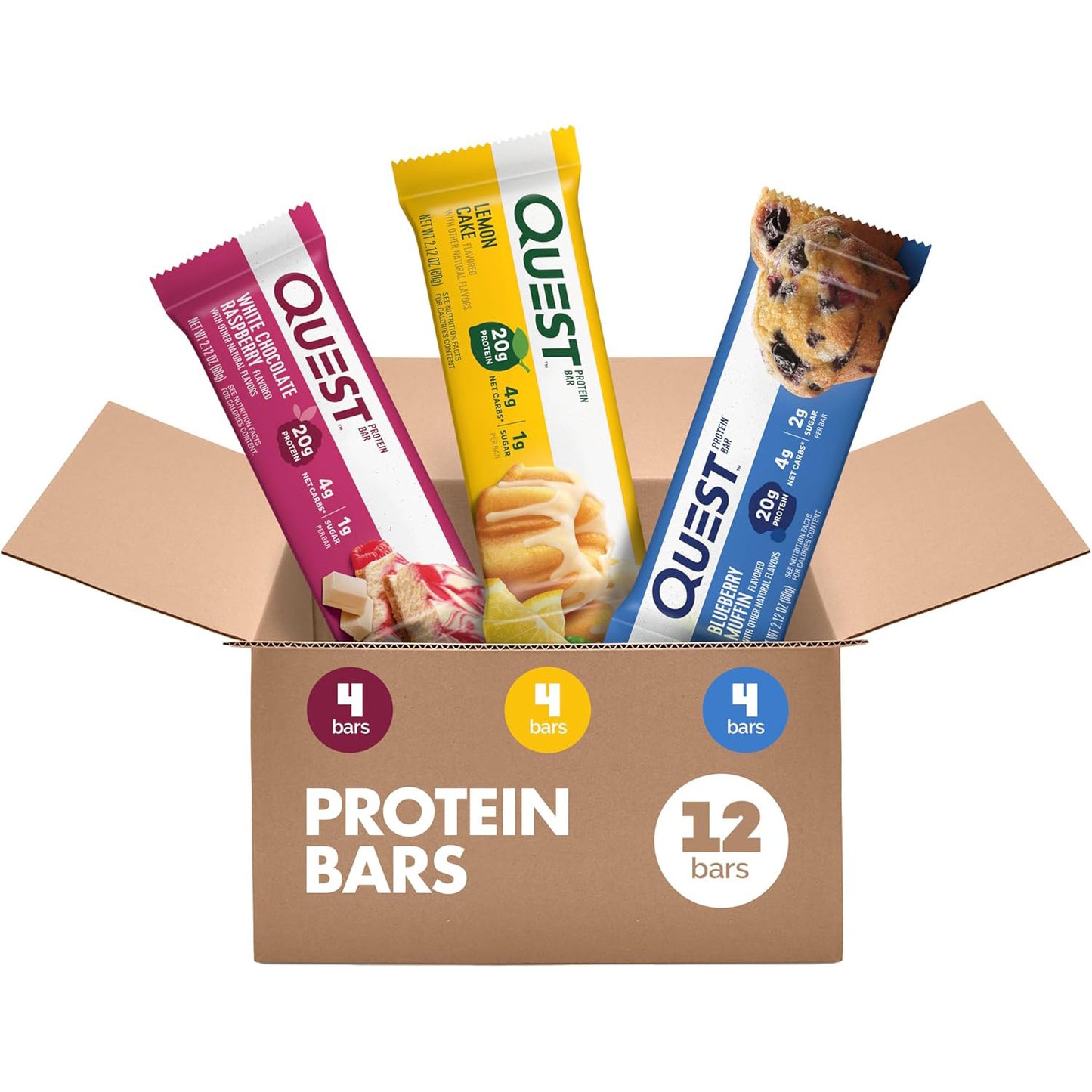 Quest Nutrition Protein Bar — 2.12 oz (60g) × 12 Bars