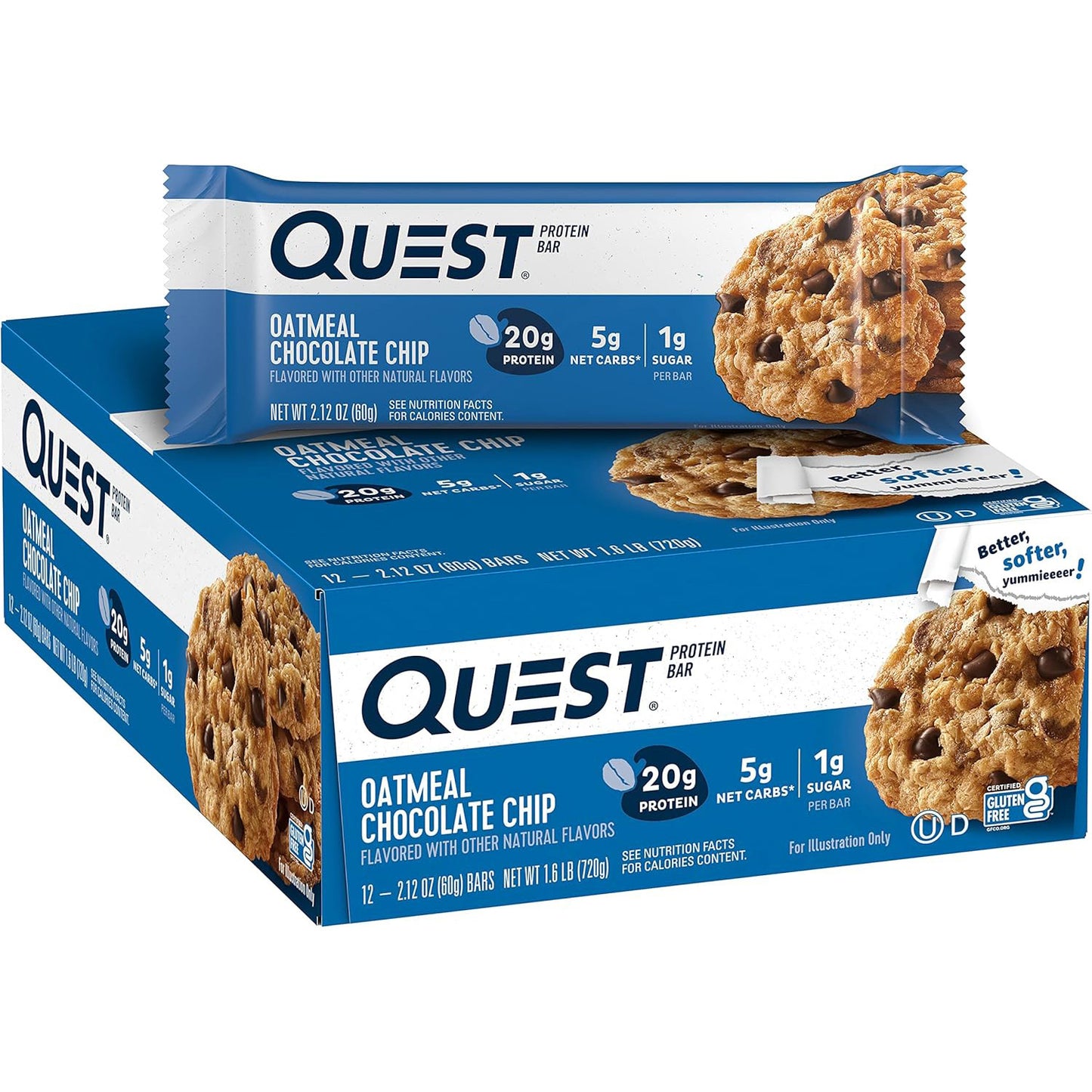 Quest Nutrition Protein Bar — 2.12 oz (60g) × 12 Bars