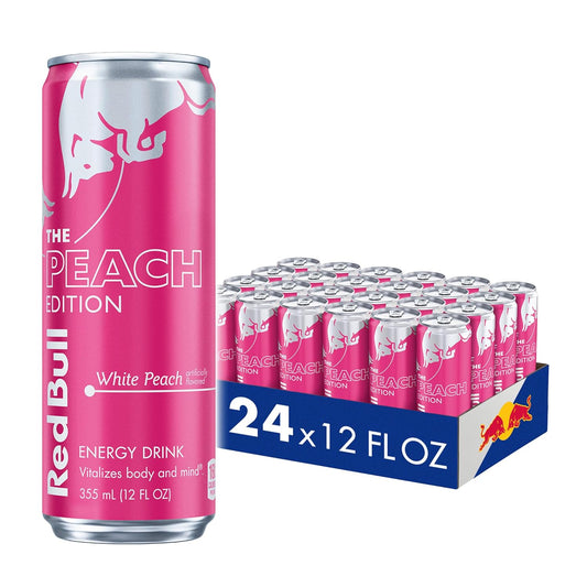 Red Bull 레드불 피치 에디션 에너지 드링크 — 355mL (12 fl oz) × 24캔