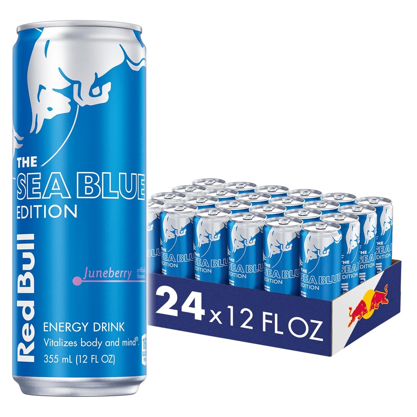 Red Bull Sea Blue Edition Energy Drink — 12 fl oz (355mL) × 24 Cans