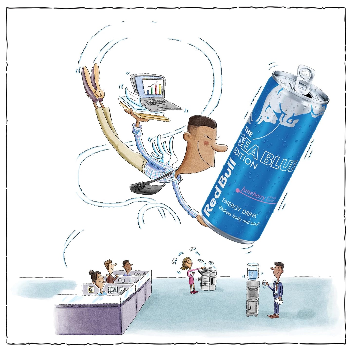 Red Bull Sea Blue Edition Energy Drink — 12 fl oz (355mL) × 24 Cans