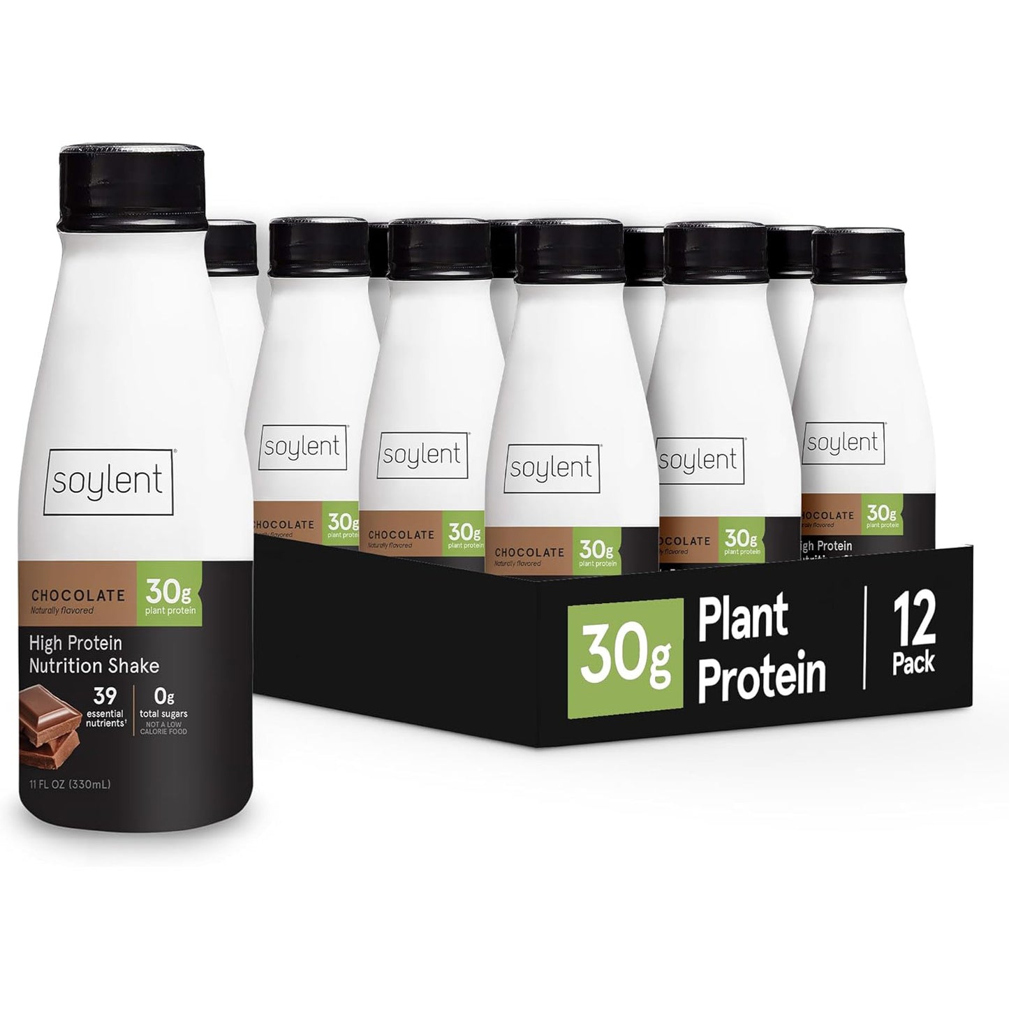 Soylent Complete Protein Shake — 11 fl oz (325mL) × 12 Bottles