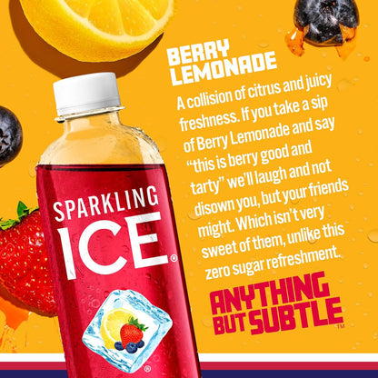 Sparkling Ice Flavored Water — 17 fl oz (500mL) × 12 Cans