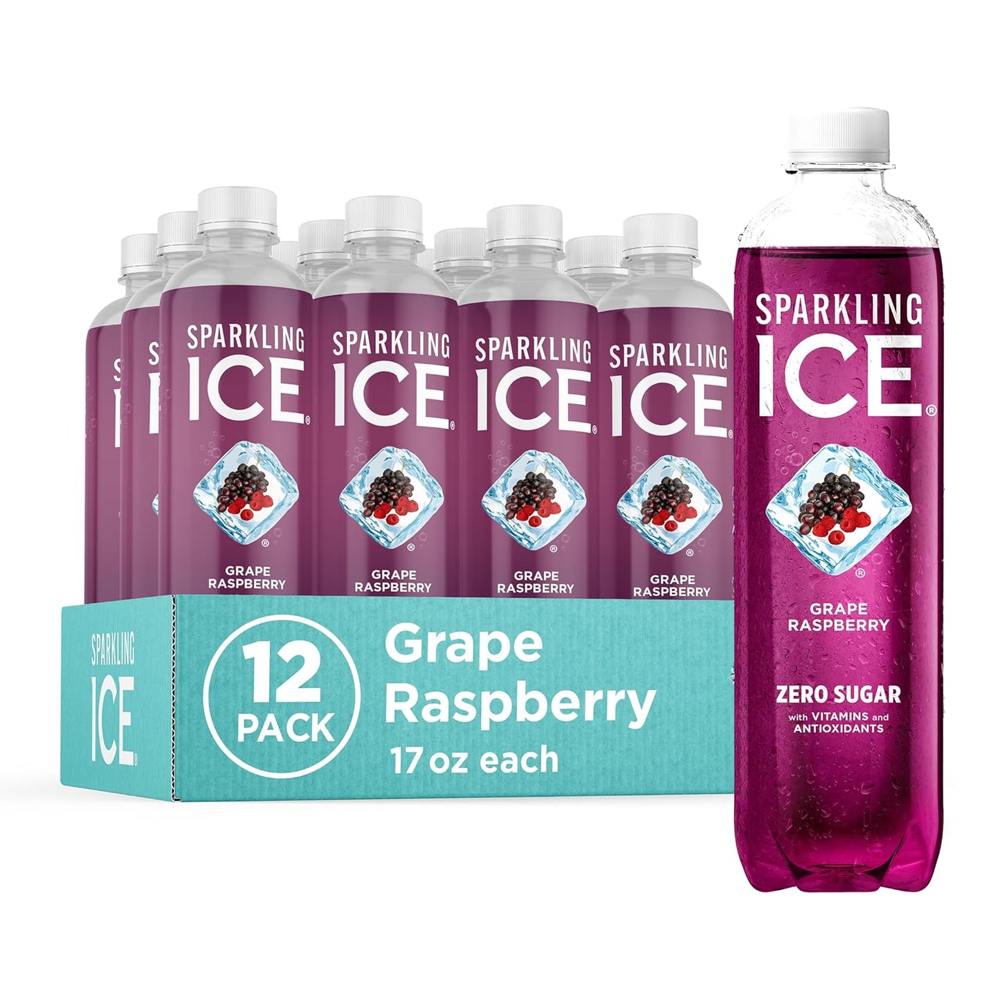 Sparkling Ice Flavored Water — 17 fl oz (500mL) × 12 Cans
