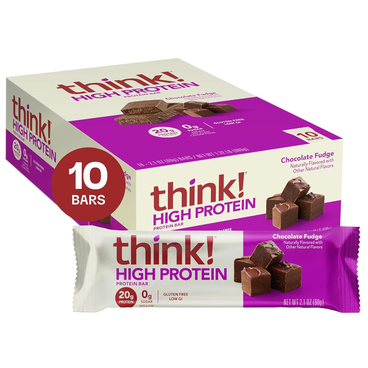 think! 프로틴 바 — 60g (2.1 oz) × 10바