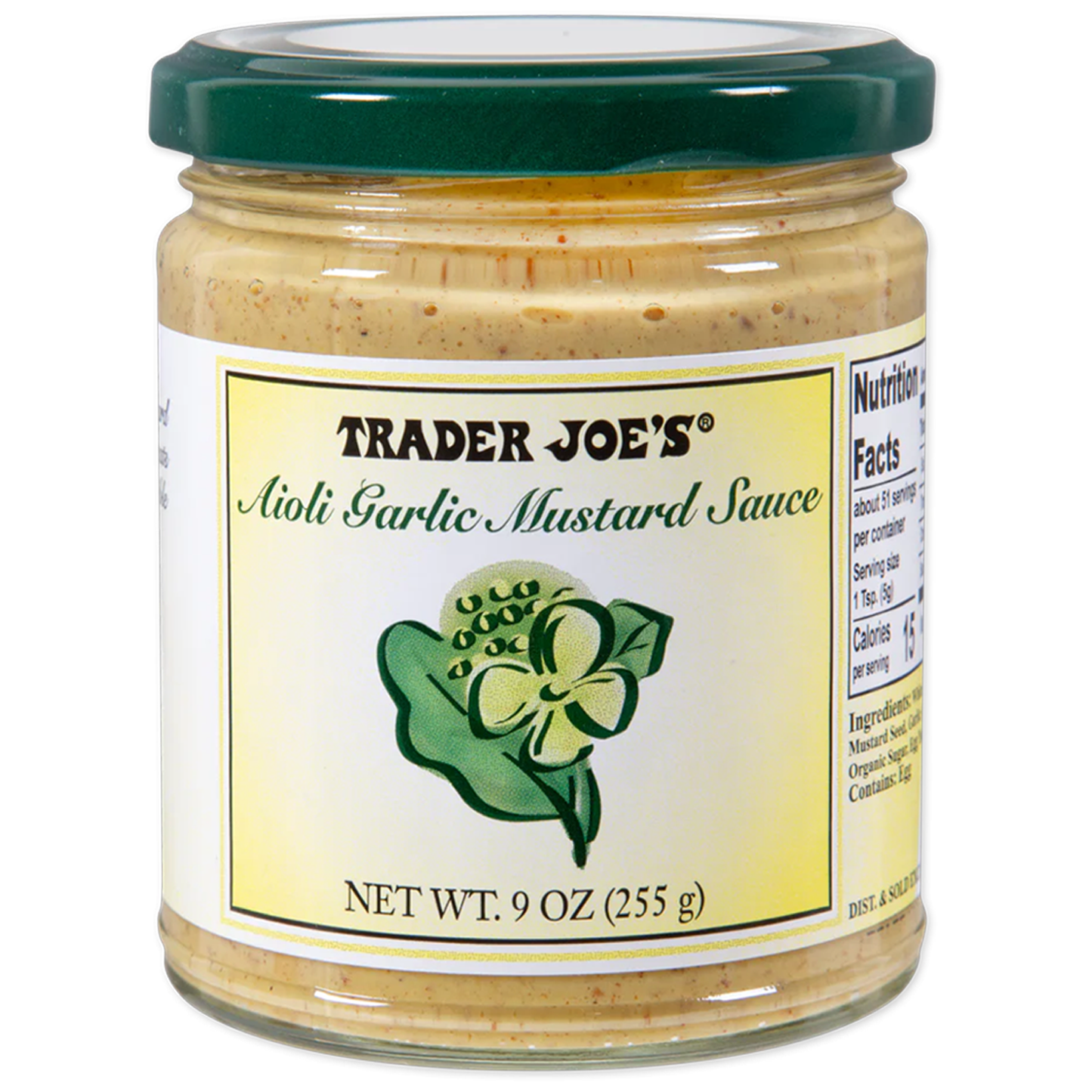 Trader Joe's Aioli Garlic Mustard Sauce - 9 oz