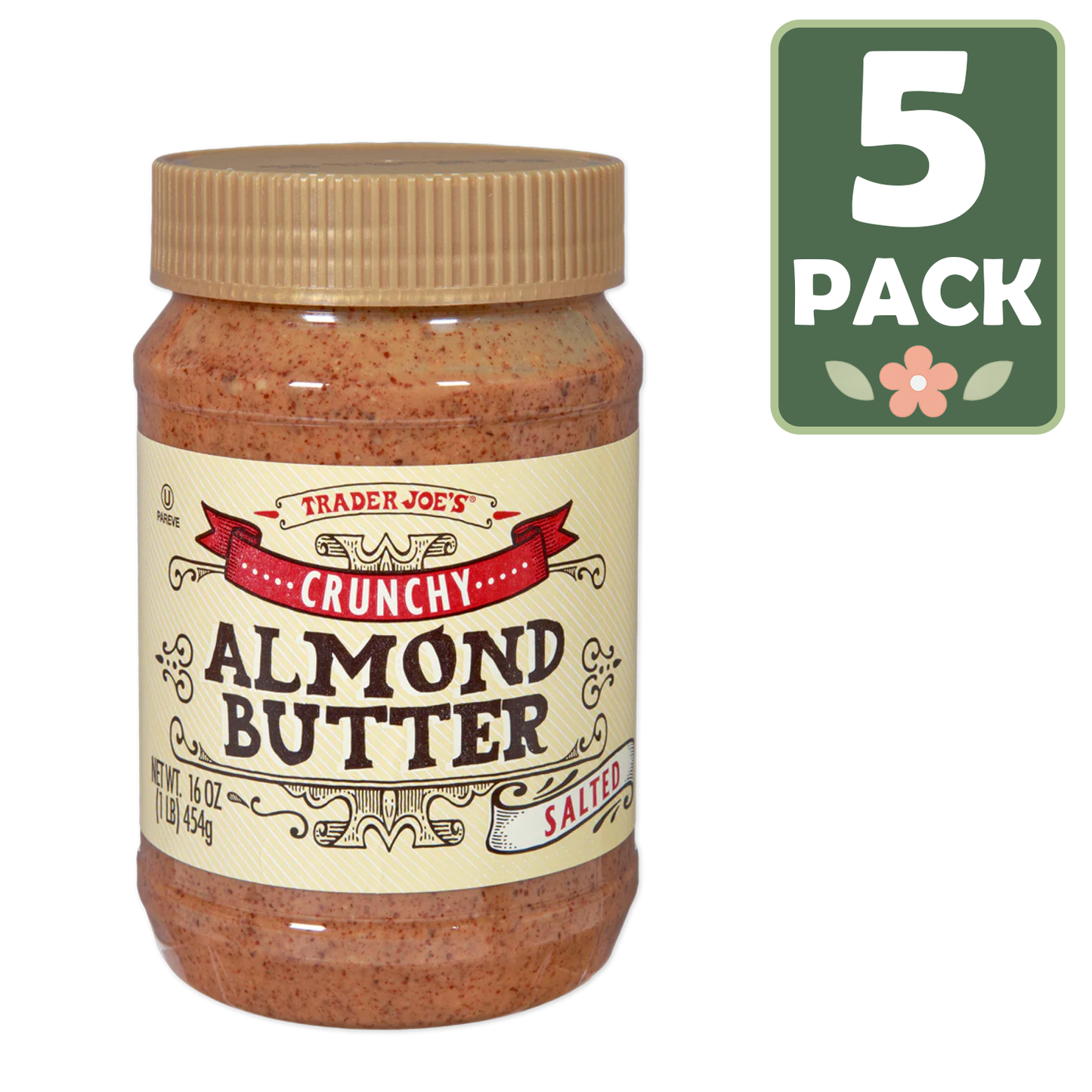 Trader Joe's 트레이더 조 아몬드버터 크런치 가염 - 16 oz