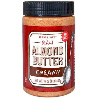 Trader Joe's Almond Butter Raw Creamy No Salt - 16 oz