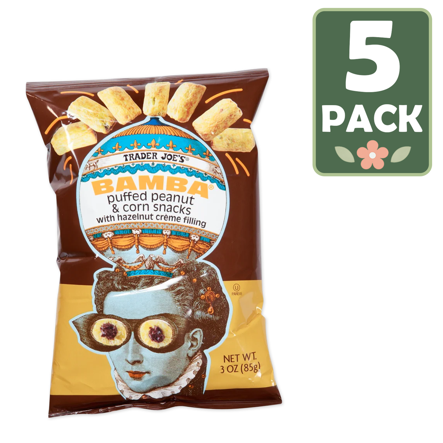Trader Joe's Bamba with Hazelnut Creme Filling - 3 oz