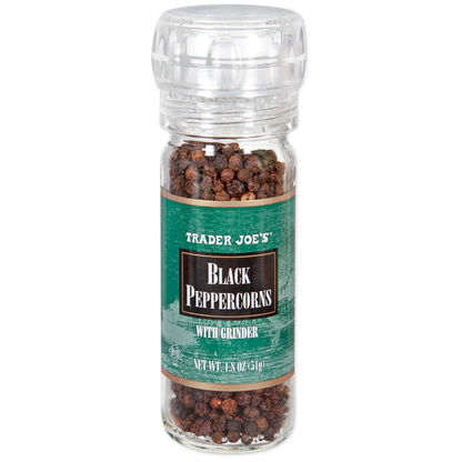 Trader Joe's Black Peppercorns with Grinder - 1.8 oz