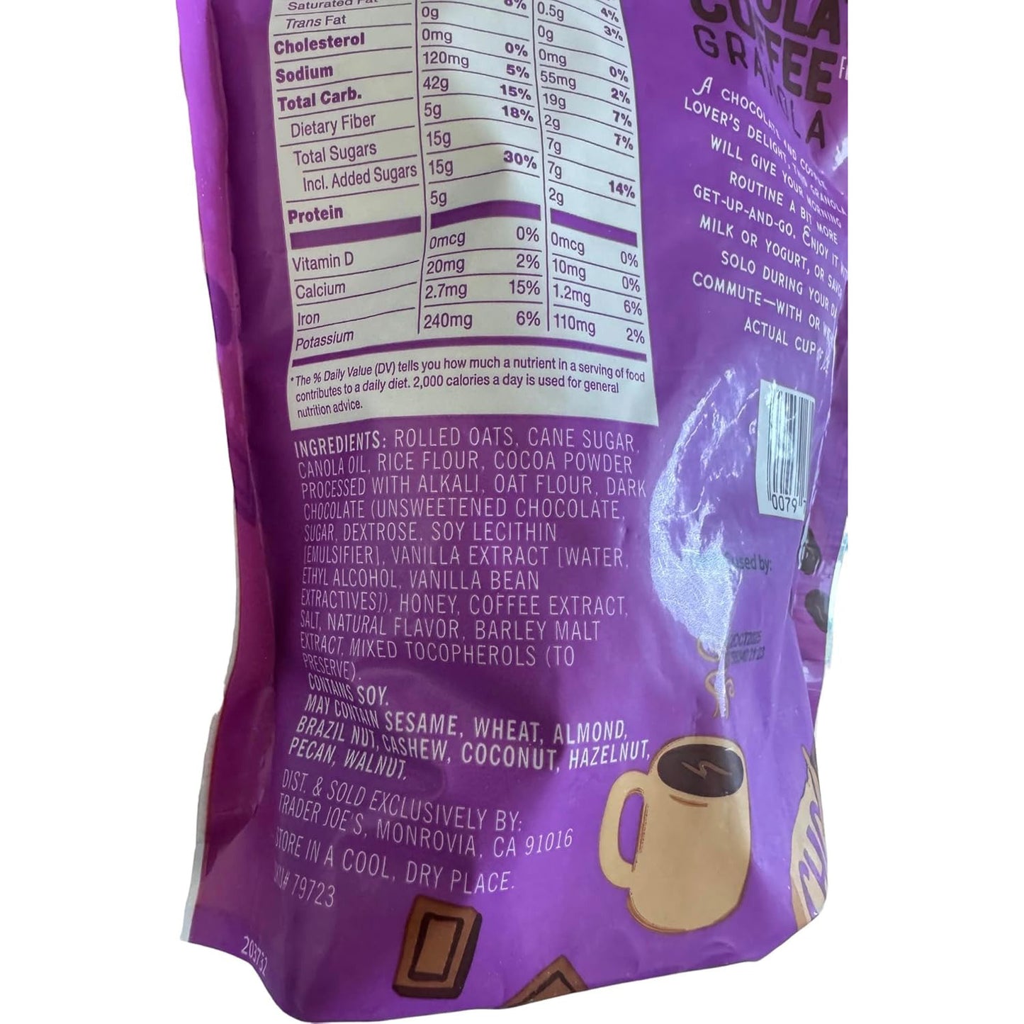 Trader Joe's Chocolate Coffee Flavored Granola - 12 oz
