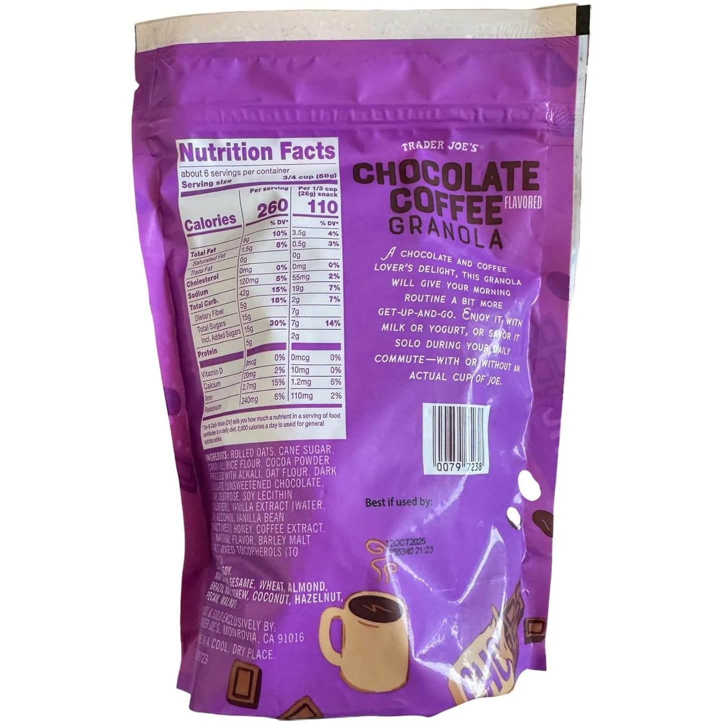 Trader Joe's Chocolate Coffee Flavored Granola - 12 oz