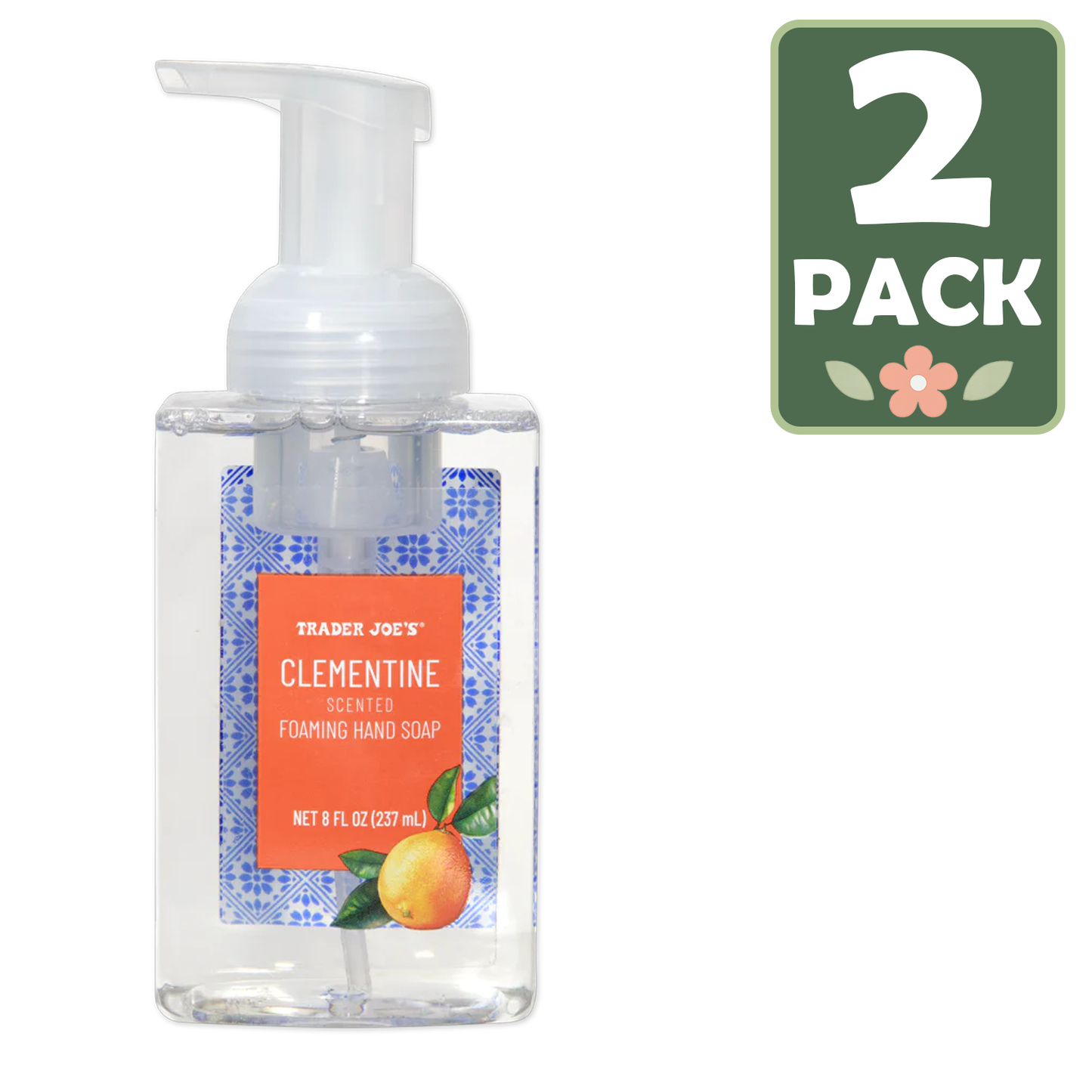 Trader Joe's Clementine Scented Foaming Hand Soap — Citrus Foaming (236 mL)