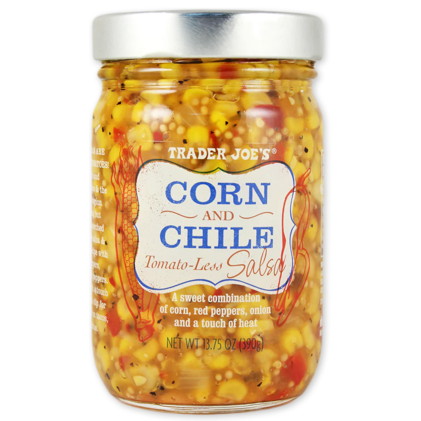 Trader Joe's 트레이더 조 콘 칠리 살사 (토마토 무첨가) - 13.75 oz