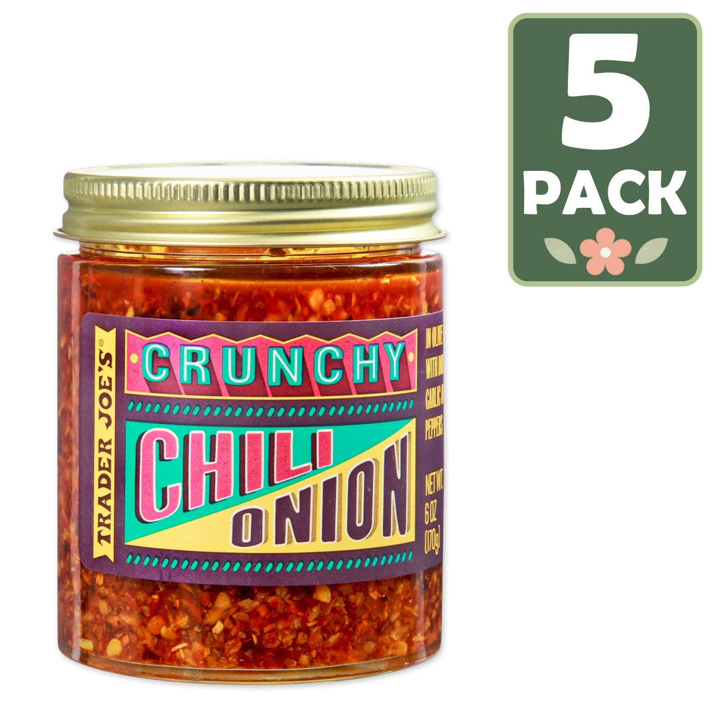 Trader Joe's 트레이더 조 크런치 칠리 어니언 - 6 oz