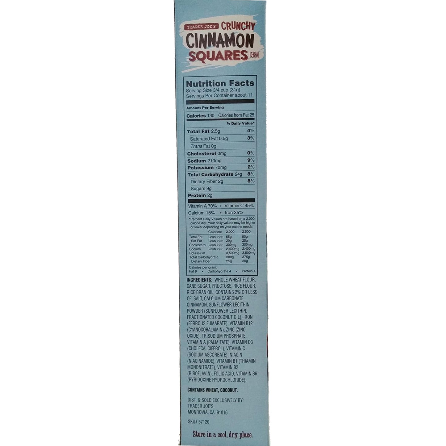 Trader Joe's Crunchy Cinnamon Squares - 12.2 oz