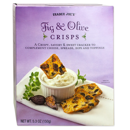 Trader Joe's Fig & Olive Crisps - 5.3 oz