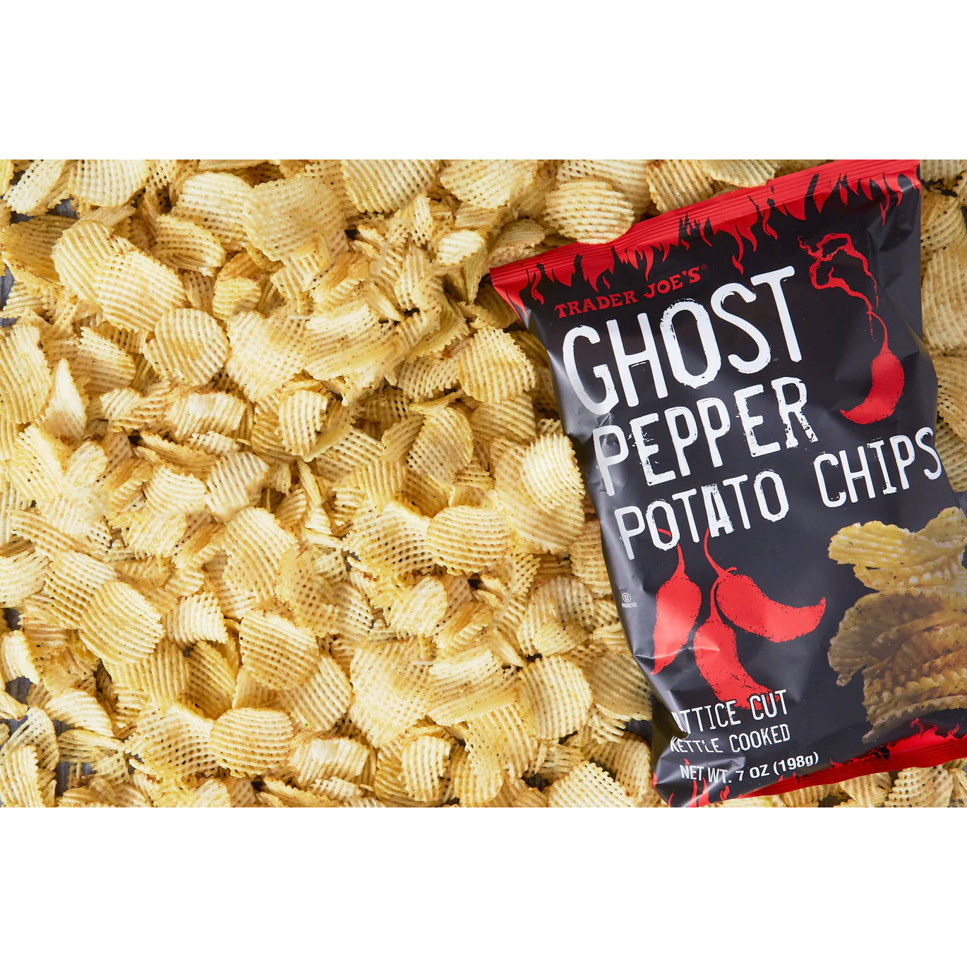 Trader Joe's Ghost Pepper Potato Chips - 7 oz