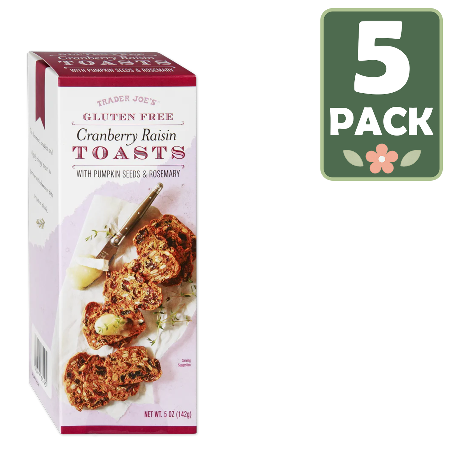 Trader Joe's Gluten Free Cranberry Raisin Toasts - 5 oz